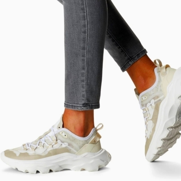 Sorel kinetic breakthru tech lace sneaker chalk white 7.5 NWOB - Picture 3 of 9